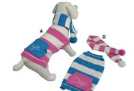 Knitted 41cm Cotton Stripe Dog Sweater
