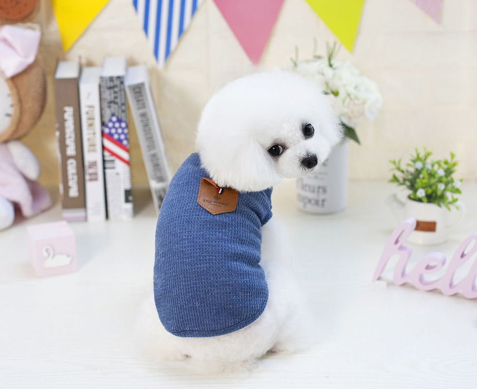 Fitwarm  Handsome Chic Waffle Onesies Cotton Dog And Cat Clothes
