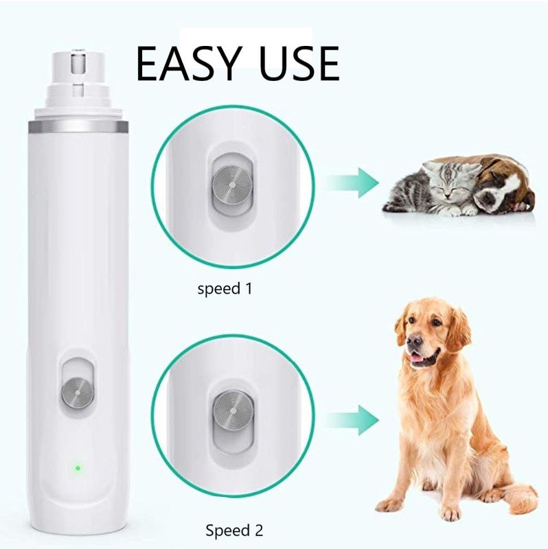 Unique Customized Color Usb Rechargeable Pet Nail Polisher Pet Grooming Products